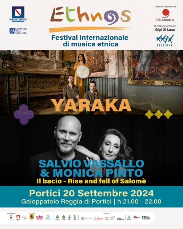 I live degli @yarakaensemble e del duo @salviovassallo/ @monicapintosinger ci hanno permesso di esplorare sonorità e mondi differenti, regalandoci più di due ore di musica di livello.
🎥 Ecco i momenti più intensi dei loro concerti.

🎞 Pietro Trimaldi
__
#ethnos24
#festivalethnos
#worldmusic
#musicaetnica